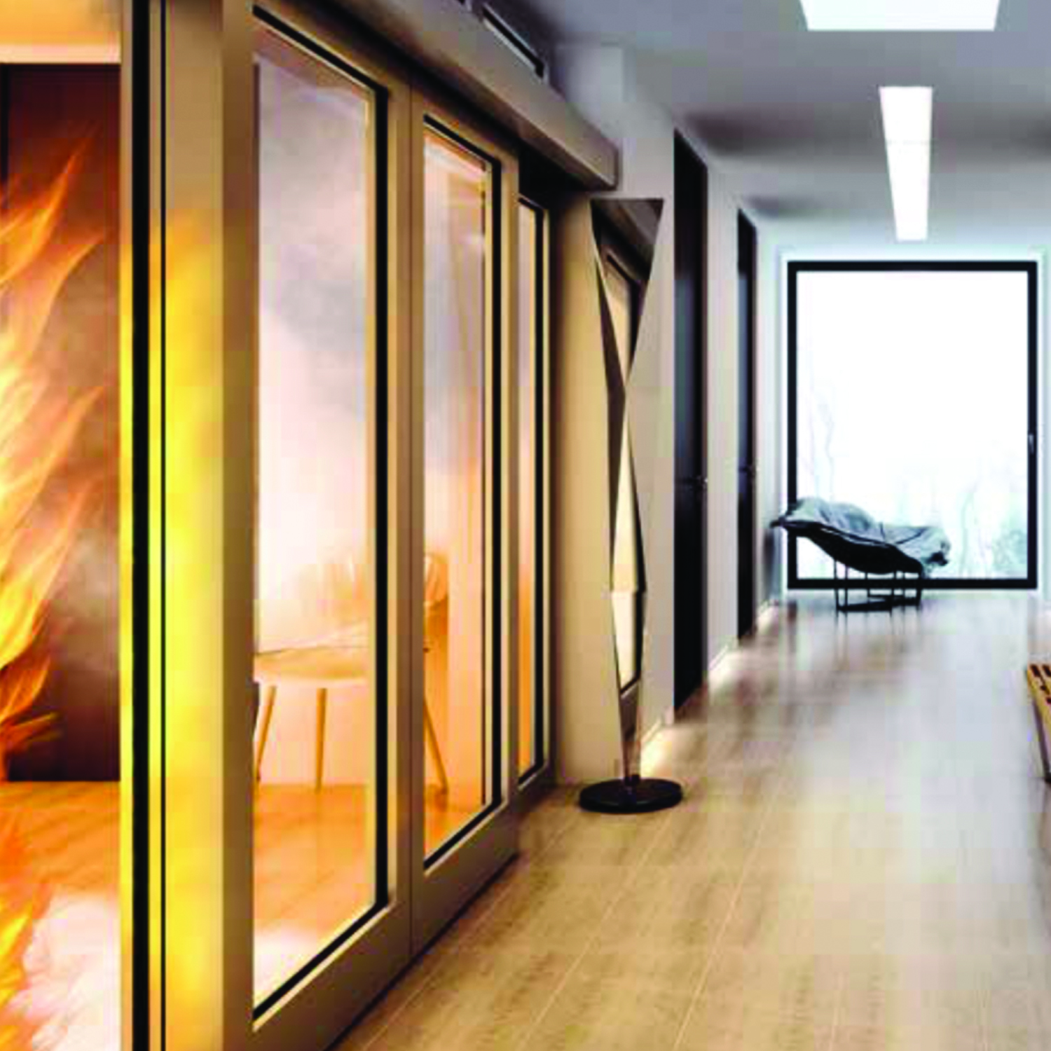 Fire Resistant Glass 25 mm Alternate
