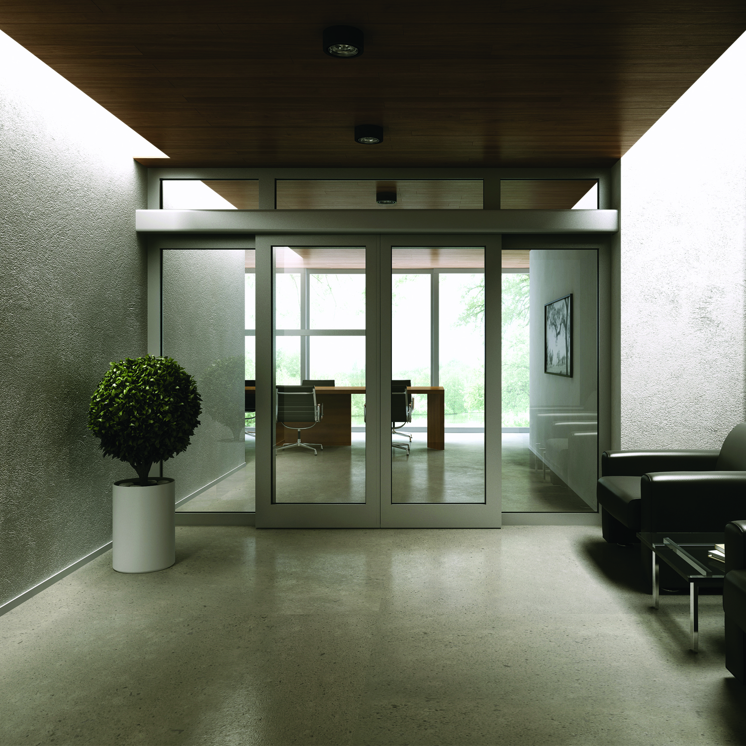 Fire Resistant Sensor Glass Door Alternate